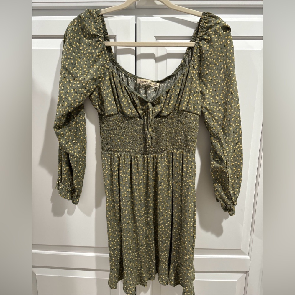 Dress- MIDI Smocked, Peasant by Liberty Love sz. M